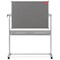 Nobo Mobile Combination board, Grey Felt & Magnetic Steel, W1200xH900mm