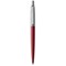 Parker Jotter Ballpoint Pen / Stainless Steel with Red Trim / Blue