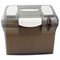 File Box with Suspension Files and Index Tabs Plastic / A4 / Clear