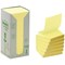 Post-it Recycled Z-Note Tower, 76x76mm, Yellow, Pack of 16 x 100 Notes