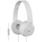 JVC On Ear Headphones Built-in Mic and Remote Foldable White Ref HA-SR185-W-E