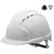 JSP EVO2 EN397 Safety Helmet, HDPE 6-point Harness, White