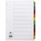 Concord Recycled Dividers, 10-Part, Multicoloured Tabs, A4, White
