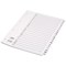Concord Classic Index Dividers, A-Z, Mylar Tabs, A4, White