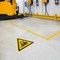 Durable 'Caution Forklifts' Safety Sticker, Diameter 430mm