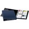Durable Visifix Business Card Album, A4, 4 Ring, A-Z Index, Capacity: 400 Cards, Dark Blue