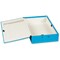 Concord Contrast Laminated Box File / 75mm Spine / Foolscap / Sky Blue / Pack of 5