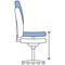 Trexus Intro Medium Back High Rise Chair - Blue