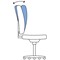 Trexus Folding Checkout Chair - Blue