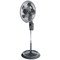 Pedestal Fan, Adjustable Height, 16 Inch, Silver, Double Blade