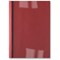 GBC Thermal Binding Covers, 1.5mm, Front: Clear, Back: Red Leathergrain, A4, Pack of 100