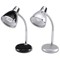 Unilux Retro Desk Lamp / Fluorescent / Flexible Arm / Ventilated Shade / H400mm / 12W / Black