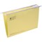 5 Star Suspension Files, V Base, 15mm Capacity, Foolscap, Yellow, Pack of 50