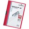 Durable A4 Duraclip Folders, 3mm Spine, Red, Pack of 25