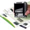 Trodat Self-inking Identity Protection Stamp - Blacks Out Text