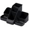 Avery Basics Desk Tidy with 7 Compartments - Black