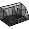 5 Star Mesh Desk Organiser, Scratch-resistant with Non-marking Rubber Pads, Black