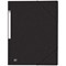 Oxford Elasticated Folders, 3-Flap, Foolscap, Black, Pack of 10