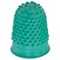 Quality Rubber Thimblettes - Size 0 Small, Green, Pack of 10