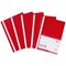 5 Star A4 Project Flat Files, Indexing Strip, Red, Pack of 5