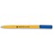 5 Star Ball Pen, Yellow Barrel, Blue, Pack of 50
