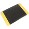 COBA Safety Deckplate Mat PVC Diamond Tread Foam-backed Yellow-bordered W900xD1500mm Black