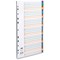 Concord Plastic Index Dividers, 1-31, A4, Assorted