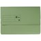 5 Star Document Wallets Half Flap, 285gsm, Foolscap, Green, Pack of 50