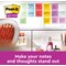 Post-it Super Sticky Notes, 76 x 76mm, Carnival, Pack of 6 x 90