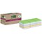 Post-it Super Sticky Recycled Notes Value Pack, 76 x 76mm, Assorted, Pack of 18 x 70 Notes