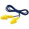 3M Ultrafit Corded Earplugs, Yellow & Blue, Pack of 50