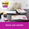 Post-it Super Sticky Notes, 76x127mm, Marrakesh, Pack of 6 x 90 Notes
