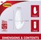 Command Oval Adhesive Hooks, Small, Pack of 2