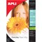 Apli A4 Everyday Glossy Photo Paper, White, 180gsm, Pack of 100 Sheets