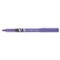 Pilot V5 Rollerball Pen, Needle Tip 0.5mm, Line 0.3mm, Violet, Pack of 12