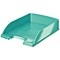 Leitz WOW Bright Stackable Letter Tray - Glossy Metallic Ice Blue