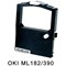 Compatible Red/Black Ribbon, Equivalent to Oki ML182 for Oki 2455FN