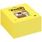 Post-it Super Sticky Note Cube, 76x76mm, Ultra Yellow, 350 Notes per Cube