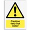Stewart Superior Caution Very Hot water Catering Sign - 150x200mm
