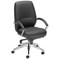 Influx S1 Leather look Managers Chair- Black