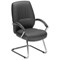 Influx S1 Visitors Leather-look Armchair - Black