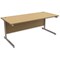 Trexus Contract Rectangular Desk / 1800mm Wide / Oak