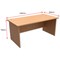 Trexus Classic Panelled Rectangular Desk / 1600mm Wide / Beech