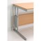 Sonix Rectangular Height-Adjustable Desk / 1600mm Wide / Beech