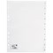 5 Star Plastic Index Dividers, 1-10, A4, White