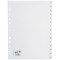 5 Star Plastic Index Dividers, 1-15, A4, White