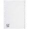 5 Star Plastic Index Dividers, 1-20, A4, White