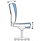 5 Star Elite Support Chiro Chair Blue 480x460-510x480-580mm