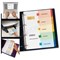 Avery ReadyIndex Dividers / 1-6 / Multicoloured Mylar Tabs / A4 / White