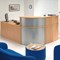 Trexus Reception Corner Desk Riser / 800mm Wide / Beech